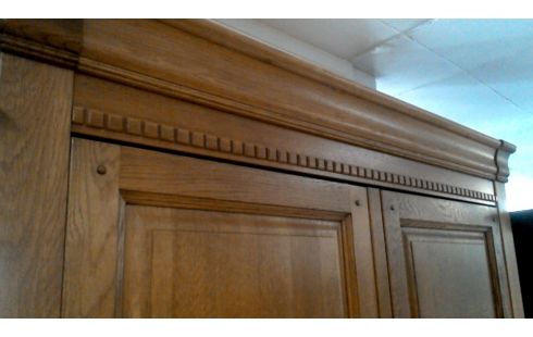 KLEIDERSCHRANK 1 2 TÜREN RUSTIKAL MASSIV EICHE