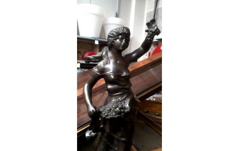 STATUE BRONZE DEDICACE MOREAU