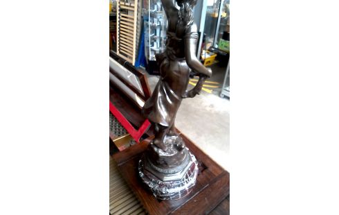 STATUE BRONZE DEDICACE MOREAU