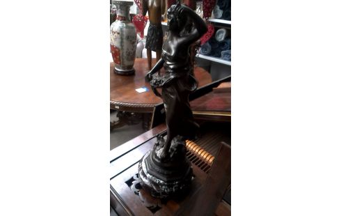 STATUE BRONZE DEDICACE MOREAU