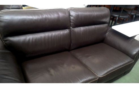 WOHNZIMMER BRAUN BÜFFEL LEDER