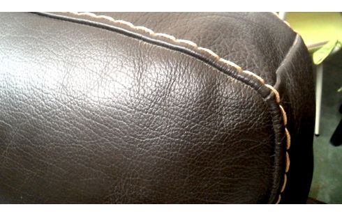 WOHNZIMMER BRAUN BÜFFEL LEDER