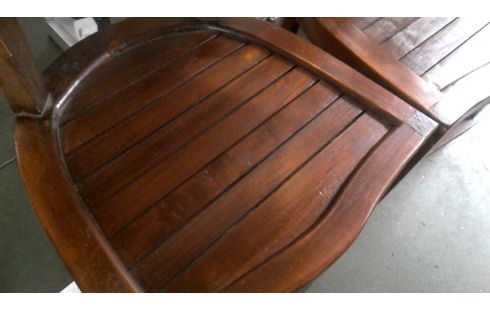 6 STÜHLE KOLONIAL TEAKHOLZ