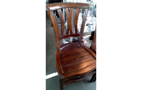 6 STÜHLE KOLONIAL TEAKHOLZ