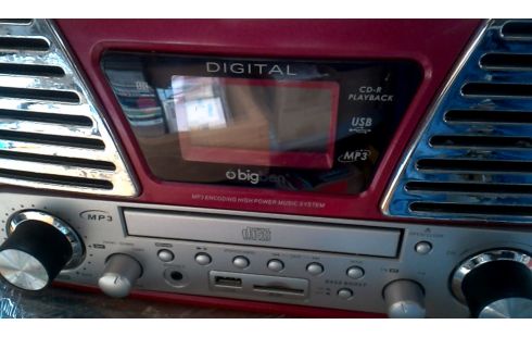 PLATINE VINYLE ROUGE, , LECTEUR CD MP3