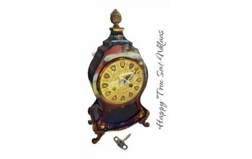 RELOJ 1 BURDEOS COBRE