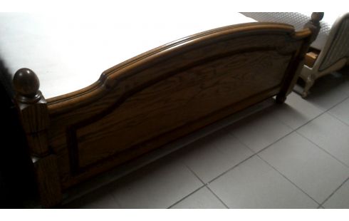 LIT 160X200 CHENE MET, , MATELAS