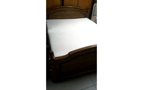 LIT 160X200 CHENE MET, , MATELAS