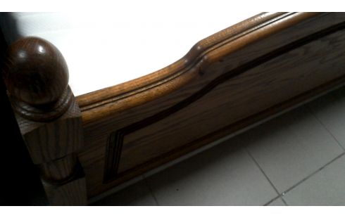 LIT 160X200 CHENE MET, , MATELAS