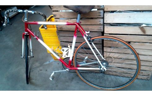 RENNRAD ROT NATURFARBEN IM VINTAGE-STIL