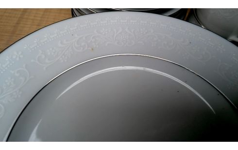 SERVICE, , KAFFEESERVICE WEISS SILBER