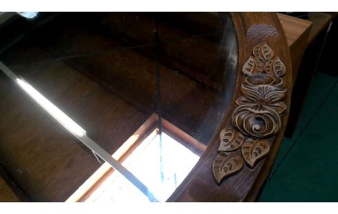 ESPEJO BISELADO OVALADO ART DECO, , MADERA