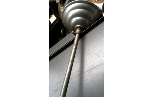 LÁMPARA DE TECHO AÑOS 30, , OPALINA FLOR