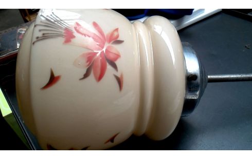 LÁMPARA DE TECHO AÑOS 30, , OPALINA FLOR