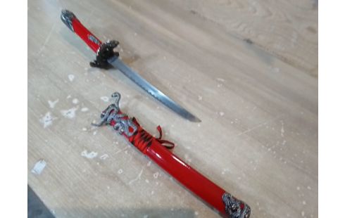 KATANA SERPENT ROUGE 56CM