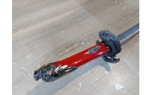 KATANA SERPENT ROUGE 56CM