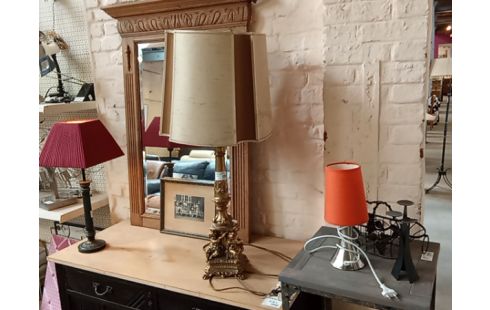 LAMPE PIED DORE CHERUBINS