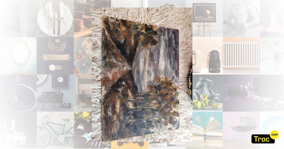 Achat PEINTURE ANONYME PAYSAGE SUR UNALIT occasion - Verviers | Troc.com