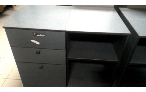 KISTE 1 3 SCHUBLADEN DUNKEL GRAU