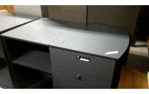 KISTE 1 3 SCHUBLADEN DUNKEL GRAU