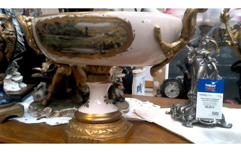 FUENTE PORCELANA COBRE