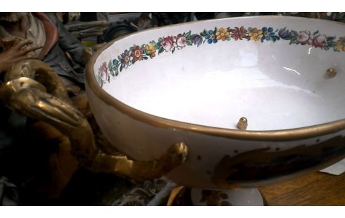 FUENTE PORCELANA COBRE