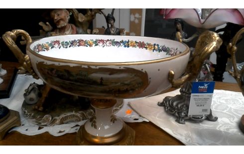 FUENTE PORCELANA COBRE