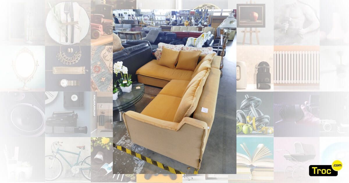 Achat CANAPE D'ANGLE CONVERTIBLE BOBOCHIC occasion - Ville la grand ...