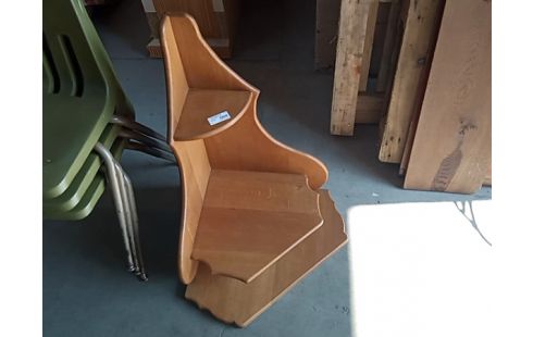 ETAGERE MURALE DE COIN CHENE CLAIR