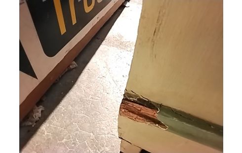 ARMOIRE 2 PORTES DECO PEINTE+cle