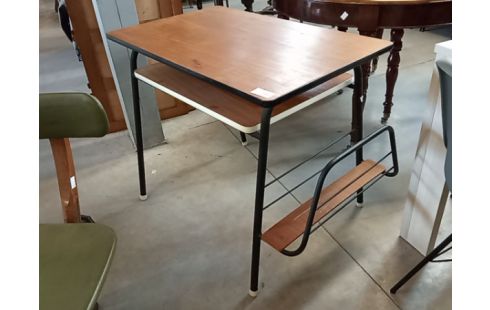 BUREAU VINTAGE PIED MÉTAL NOIR