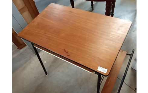 BUREAU VINTAGE PIED MÉTAL NOIR