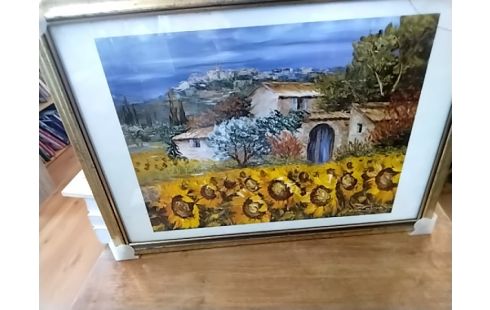 CADRE SOUS VERRE CADRE TOURNESOLS