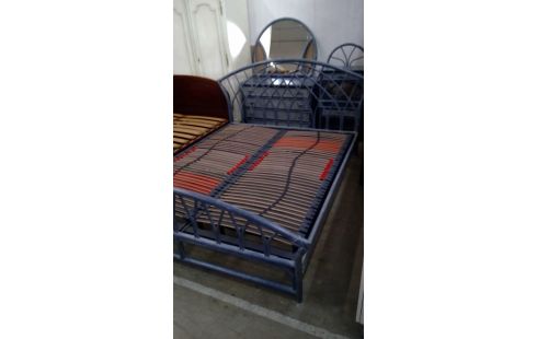 SLAAPKAMER ROTAN BLAUW 4STUKS