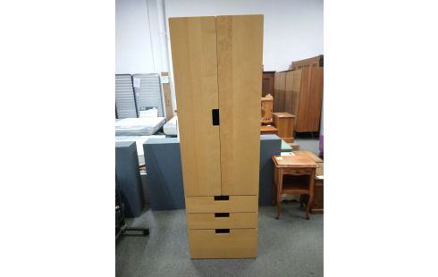 ARMOIRE 2 PORTES 3 TIROIRS