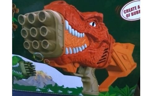 JOUET BAZOOKA A BULLES DINOSAURE