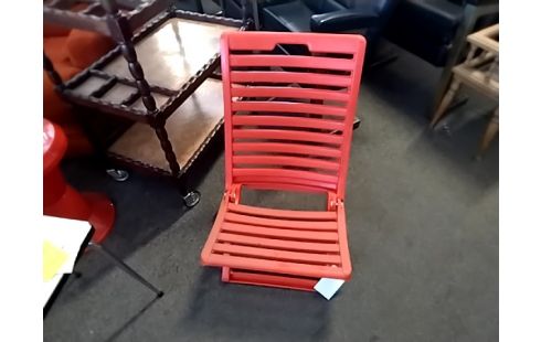 SIEGE PLIANT PLASTIQUE ORANGE