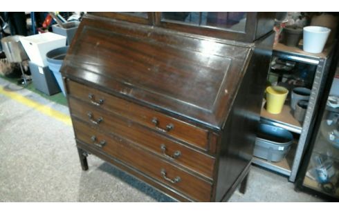 SECRETAIRE VITRINE  STYLE ANGLAIS EN L'ETA