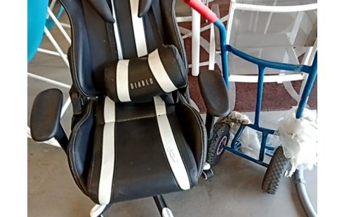 FAUTEUIL DE BUREAU GAMING NOIR "DIABLO"