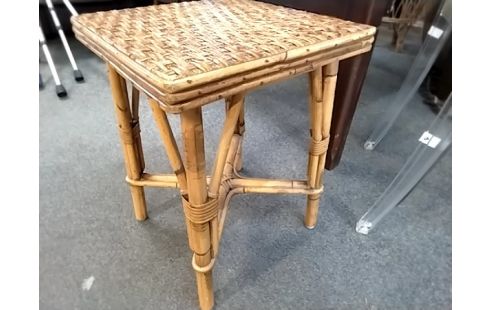 TABLE BASSE D'appoint rotin