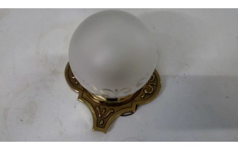 WANDLAMP GLAS/MESSING