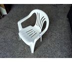 CHAISE ENFANT PVC BLANC