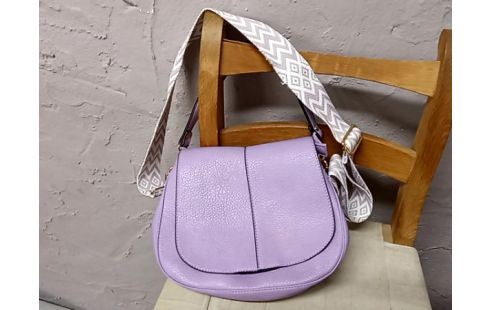 SAC BANDOULIERE MAUVE