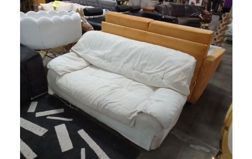 CANAPE 2 PLACES CONVERTIBLE VINTAGE TISSU BEIGE