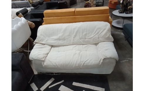 CANAPE 2 PLACES CONVERTIBLE VINTAGE TISSU BEIGE