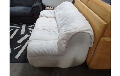 CANAPE 2 PLACES CONVERTIBLE VINTAGE TISSU BEIGE