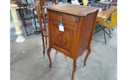 CHEVET 1 TIROIR 1 PORTE BOIS STYLE LOUIS XV