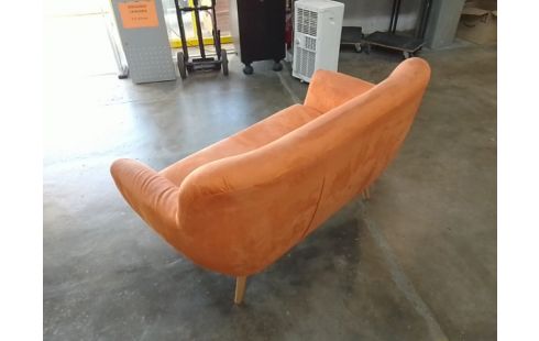 BANQUETTE 2 PLACES ORANGE TYPE MODERNE