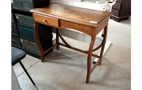BUREAU chene pieds galbes 1tiroir/table d'apppoint