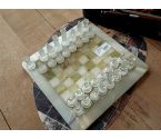 JEU echecs verre et marbre